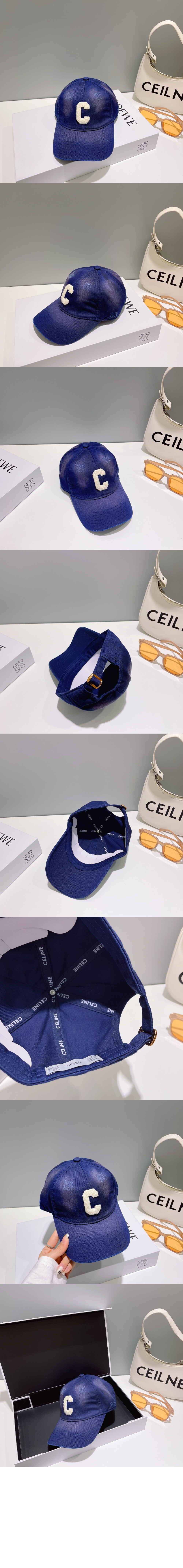 셀린느 데님 베이스볼 캡 2A67O3