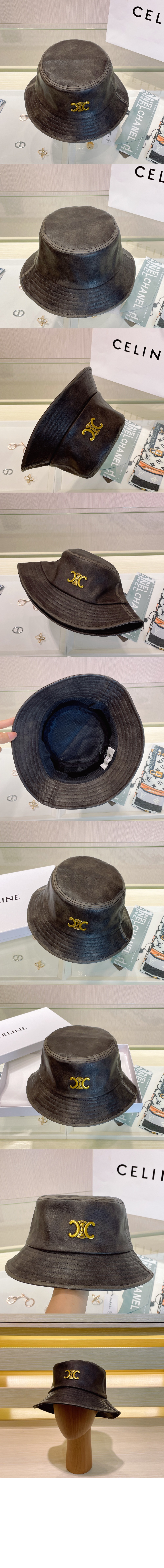 셀린느 가죽 버킷햇 2A83B3