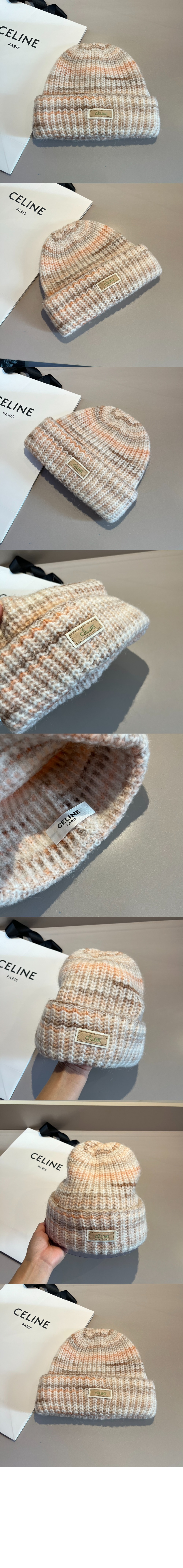 셀린느 니트 양털 모자 2A22B3