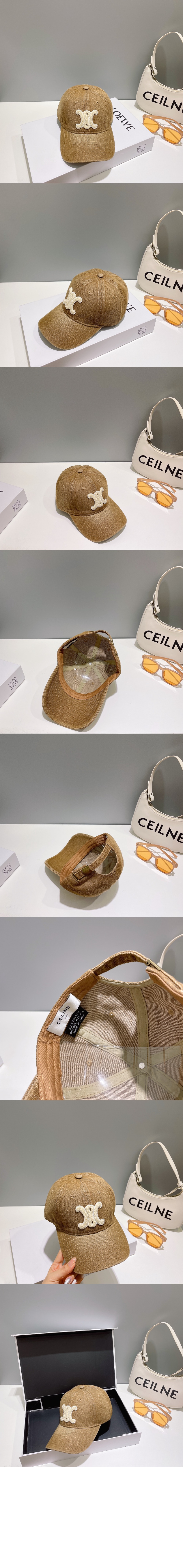 셀린느 데님 베이스볼 캡 2A65U7