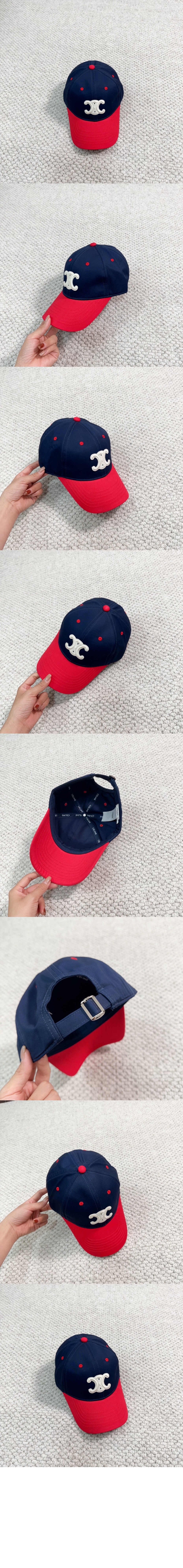 셀린느 로고 베이스볼 캡 2AUT48