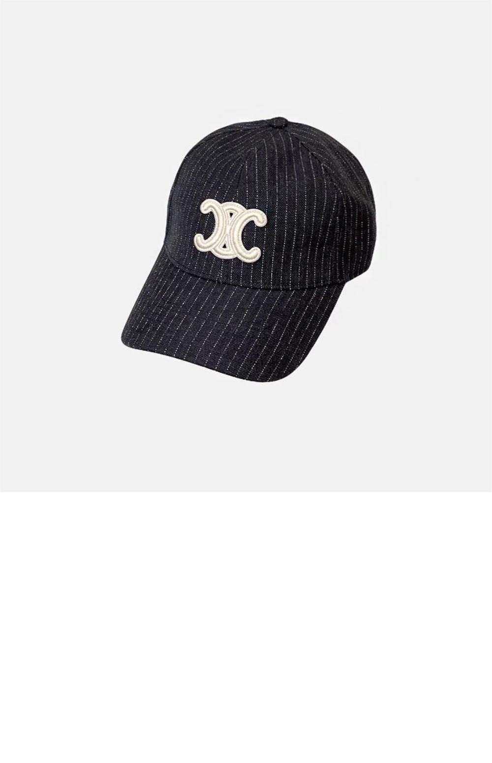 셀린느 스트라이프 베이스볼 캡 2AUT69