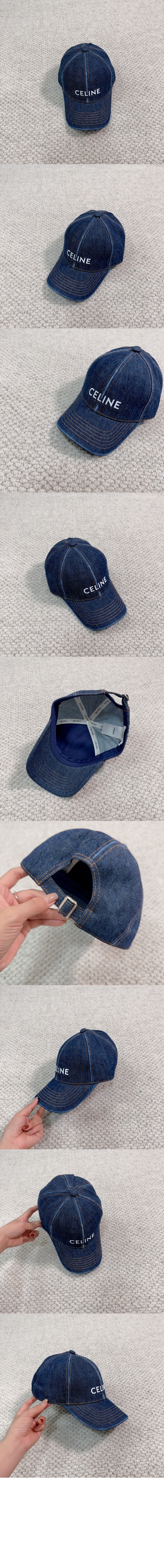 셀린느 로고 베이스볼 캡 2AUS98