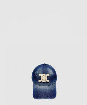 셀린느 이니셜 데님 베이스볼 캡 2AUY88