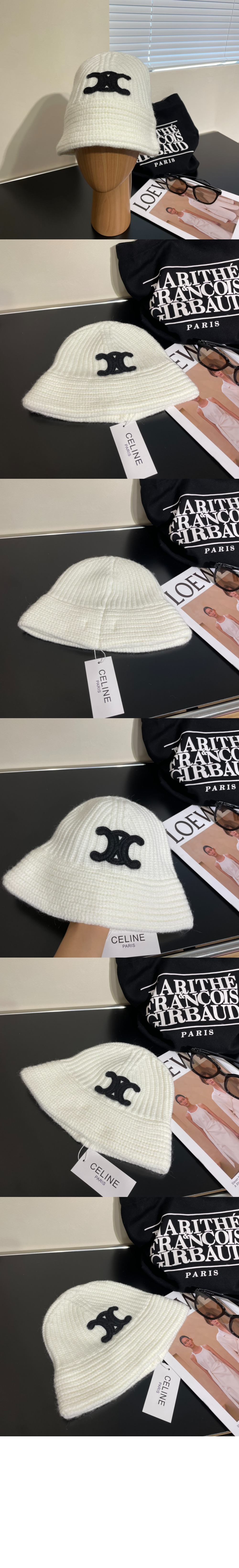 셀린느 크로셰 버킷햇 2A48T9