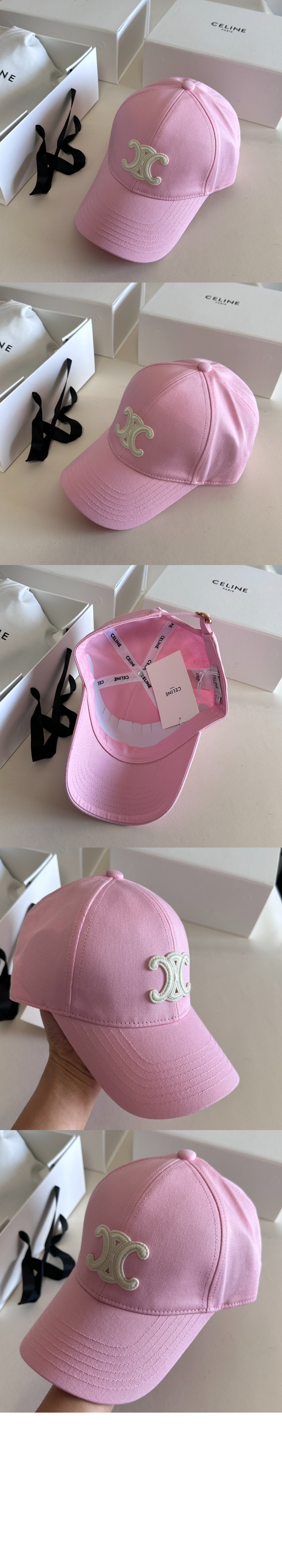 셀린느 트리옹프 베이스볼 캡 - 코튼 2AUT69