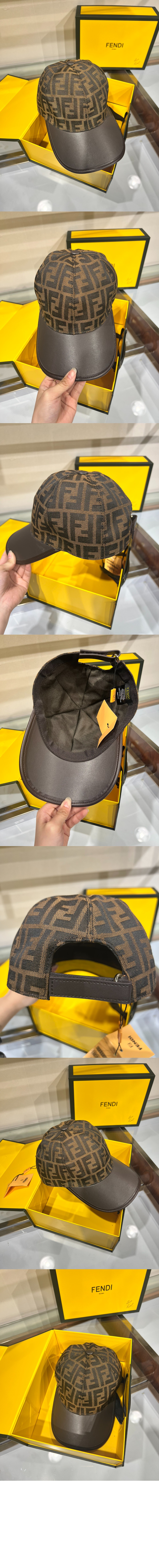 펜디 자카드 베이스볼 캡 FXQ768