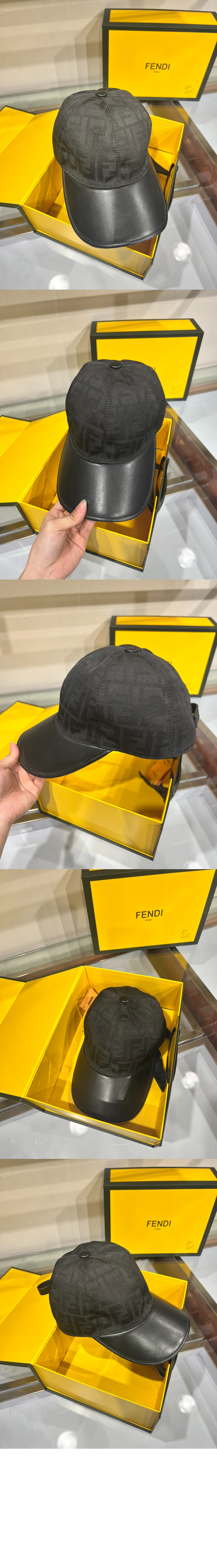 펜디 자카드 베이스볼 캡 FXQ768