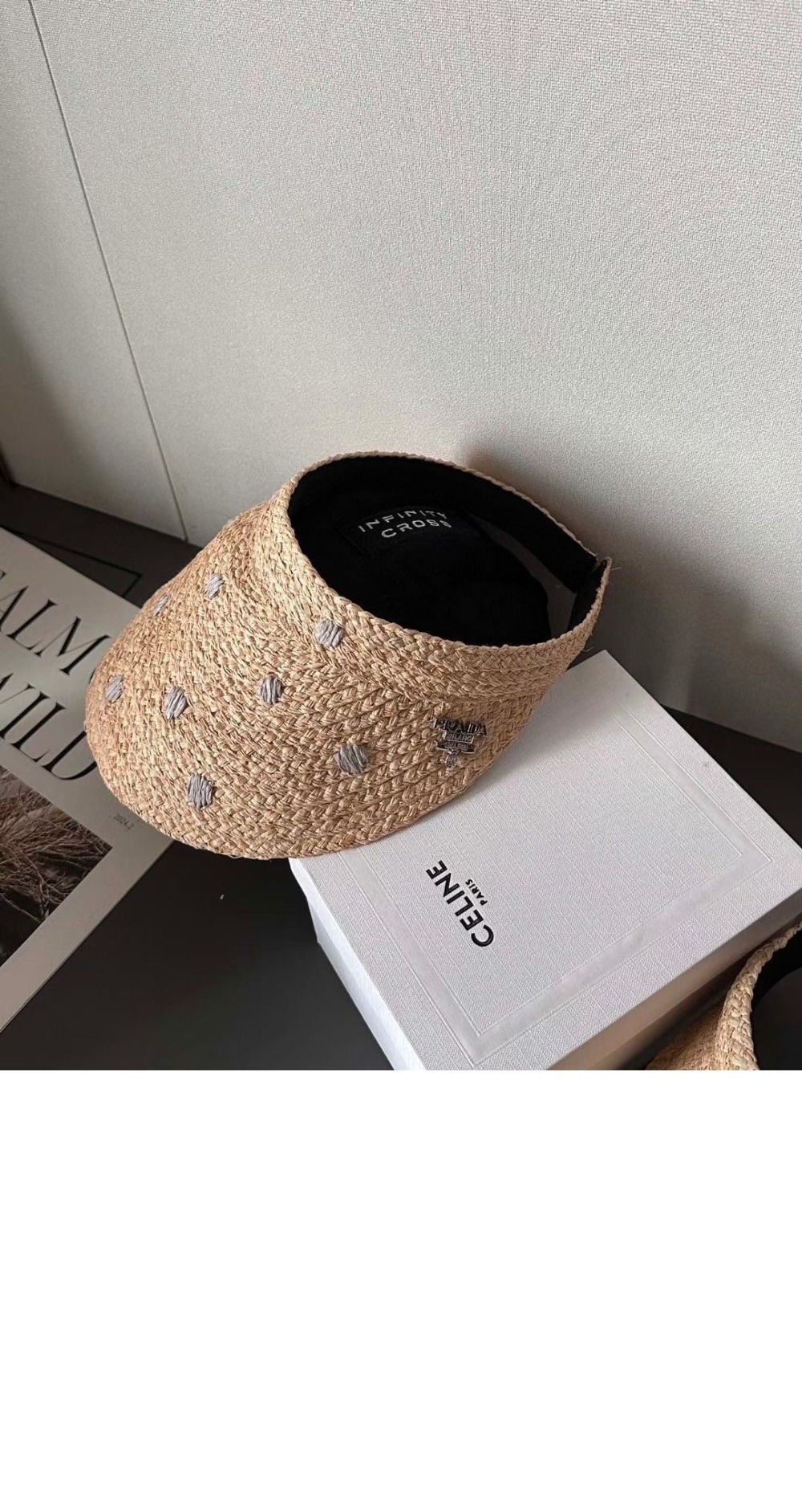 프라다 선캡 2HC364