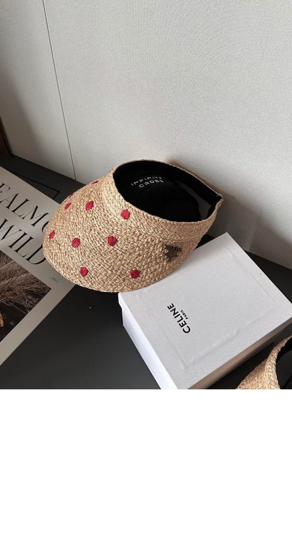 프라다 선캡 2HC364