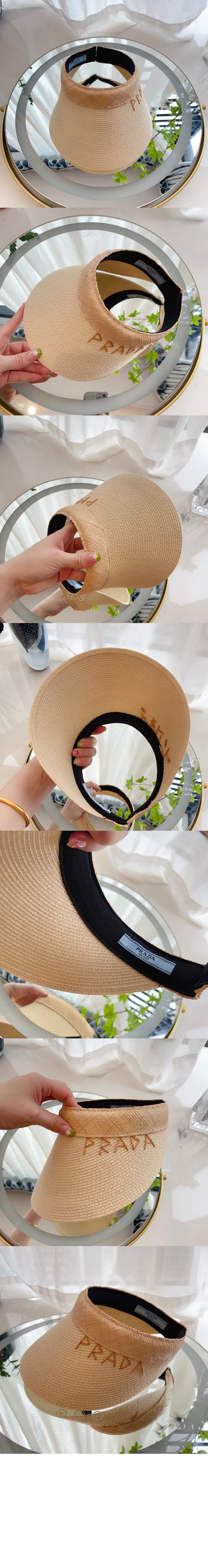 프라다 선캡 2HC538