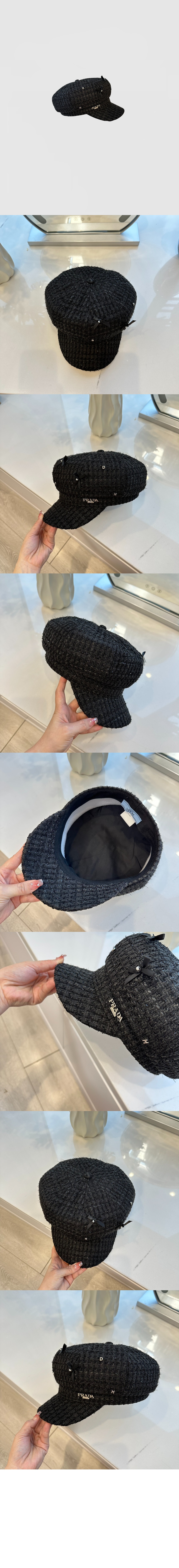 프라다 팔각 모자 2HC843