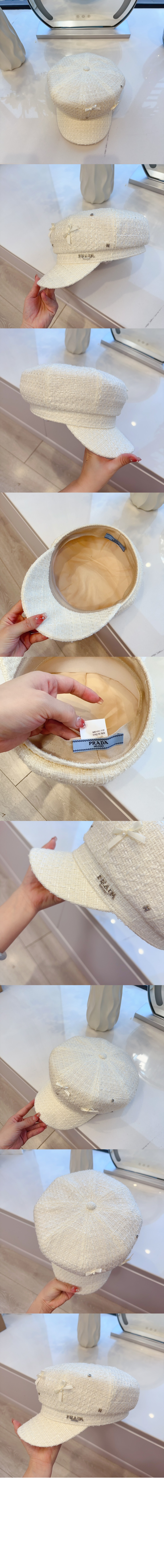 프라다 팔각 모자 2HC843