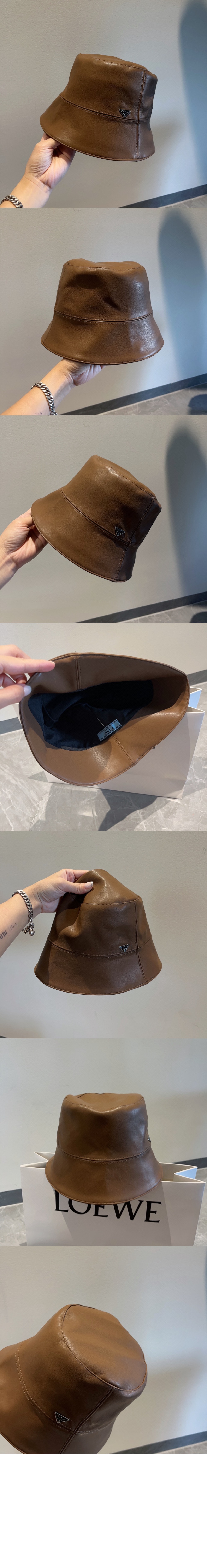 프라다 가죽 버킷햇 2HC482