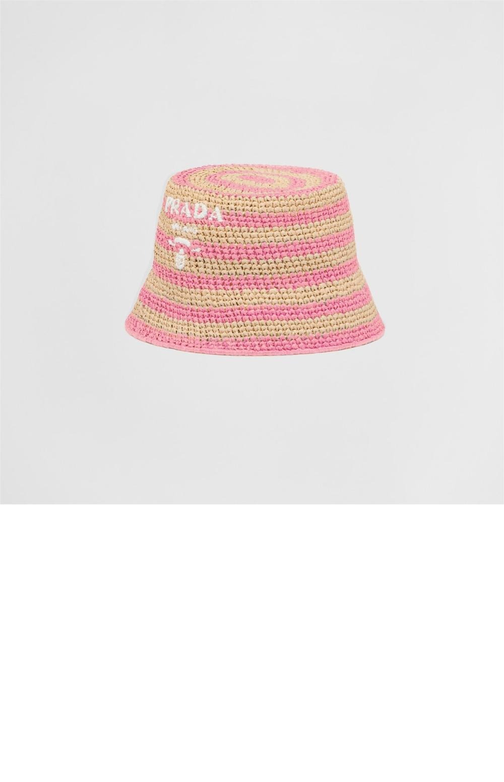 프라다 크로셰 버킷햇 1HC137
