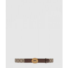 구찌 타원형 버클 벨트 699450
