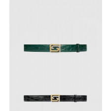 구찌 GG 악어무늬 벨트 715604
