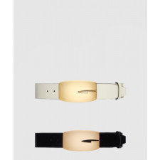 구찌 와이드 버전 매끄러운 버클 벨트 740372