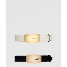 구찌 와이드 버전 매끄러운 버클 벨트 740372