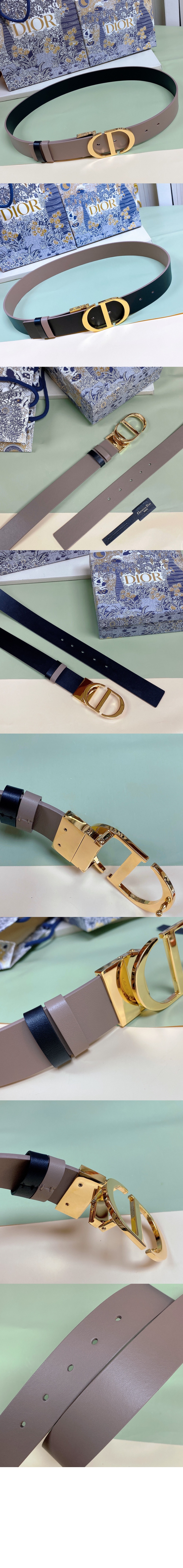 디올 30 Montaigne 리버서블 벨트 B0446