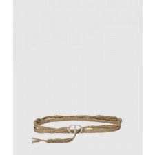 디올 린넨 캔버스 직조 벨트 B0106