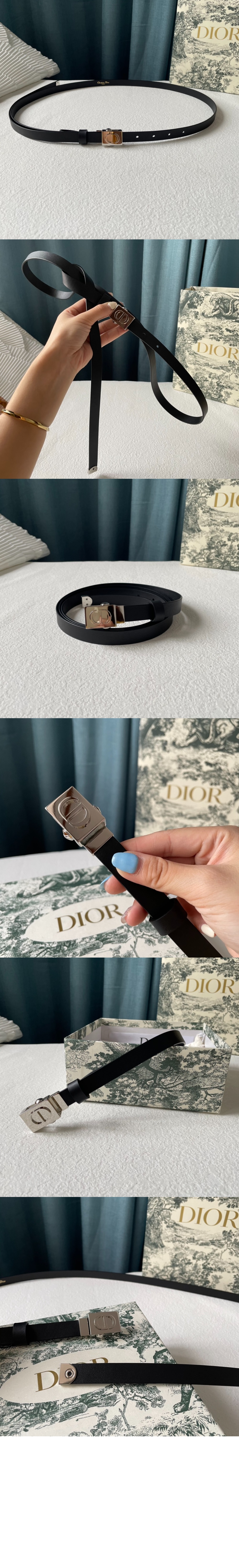 디올 소가죽 벨트 B0204