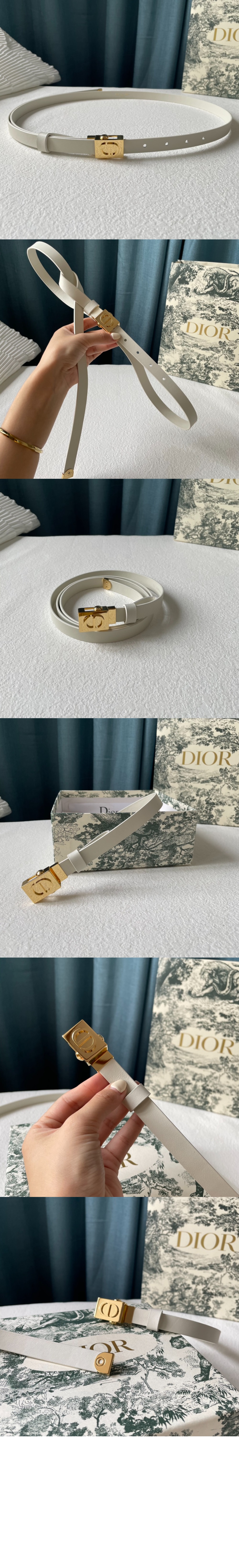 디올 소가죽 벨트 B0204