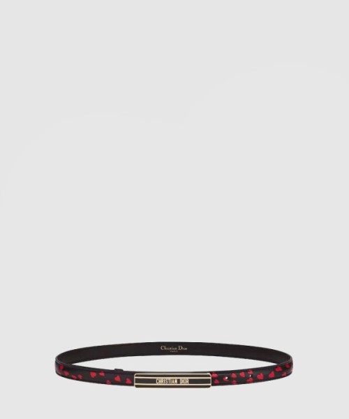 디올 매끄러운 버클 소가죽 벨트 B0109