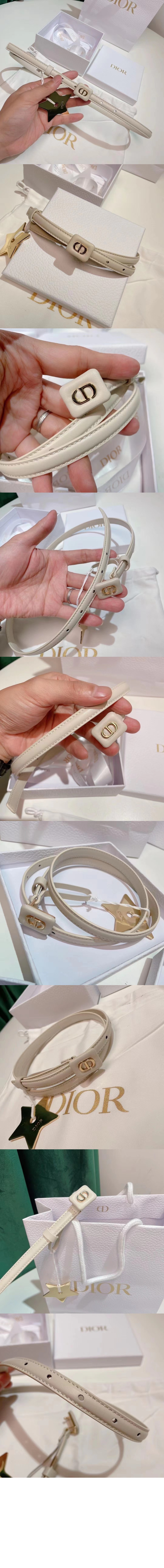 디올 CD 로고 바비 벨트 B0082