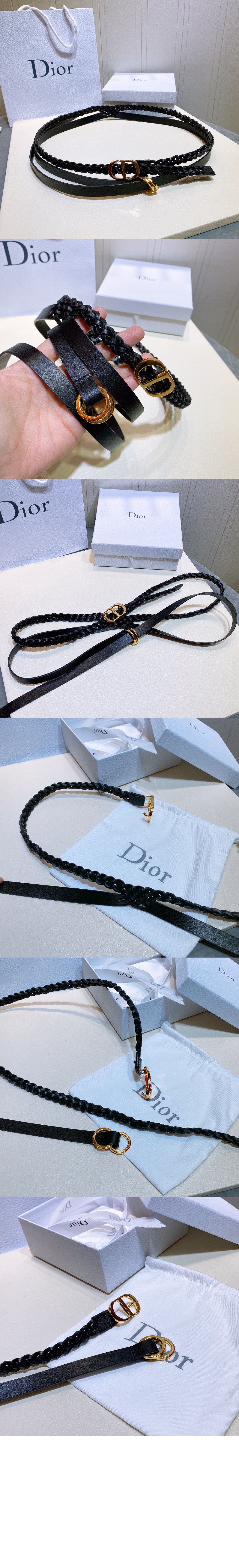 디올 부드러운 소가죽 벨트 B0088