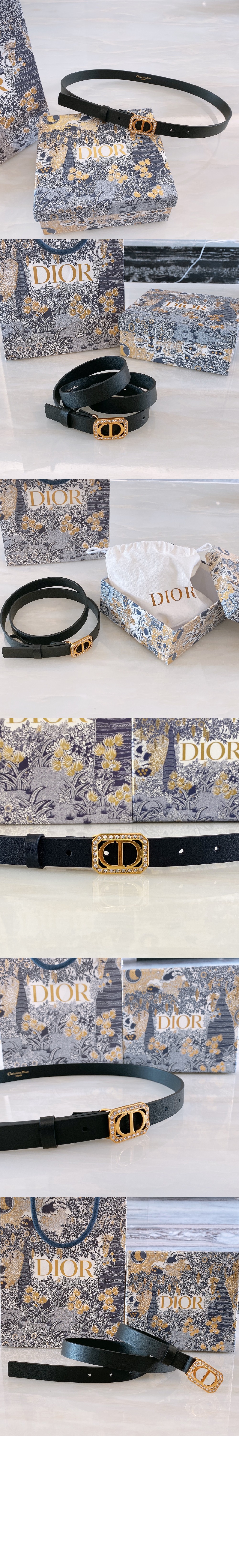 디올 몽테뉴 크리스탈 벨트 B0297