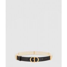 디올 유리구슬 스무스카우 가죽벨트 B0292