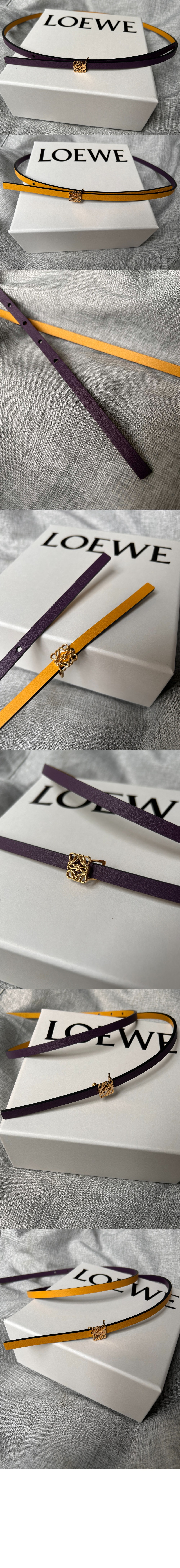 로에베 스무스 송아지 가죽 벨트