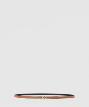 로에베 매끄러운 송아지 가죽 벨트