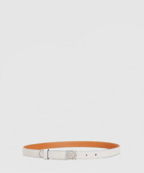 로에베 곡물 소가죽 벨트