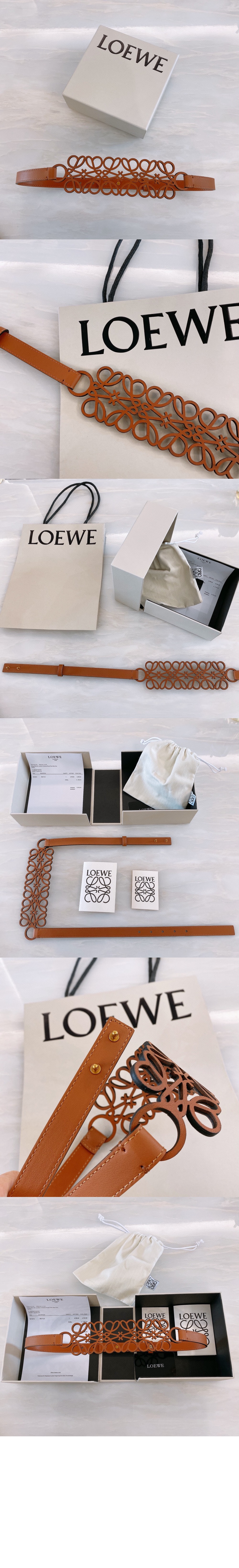 로에베 애너그램 컷아웃 벨트