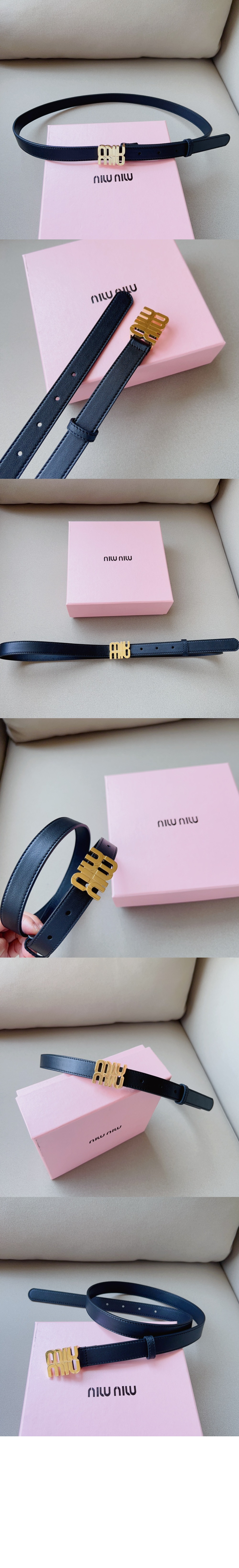 미우미우 가죽 벨트 5CC559
