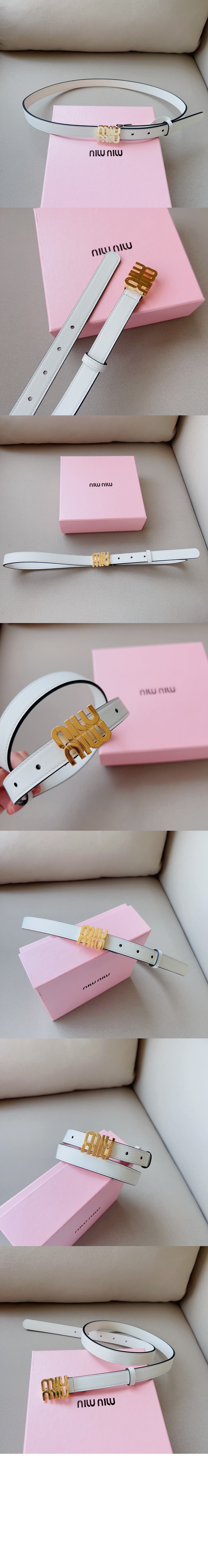 미우미우 가죽 벨트 5CC559