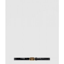 발렌시아가 크로커 엠보 소가죽 벨트 640450