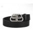 발렌시아가 BB 로고 라지 570370 1CH0B 1000 가죽 벨트