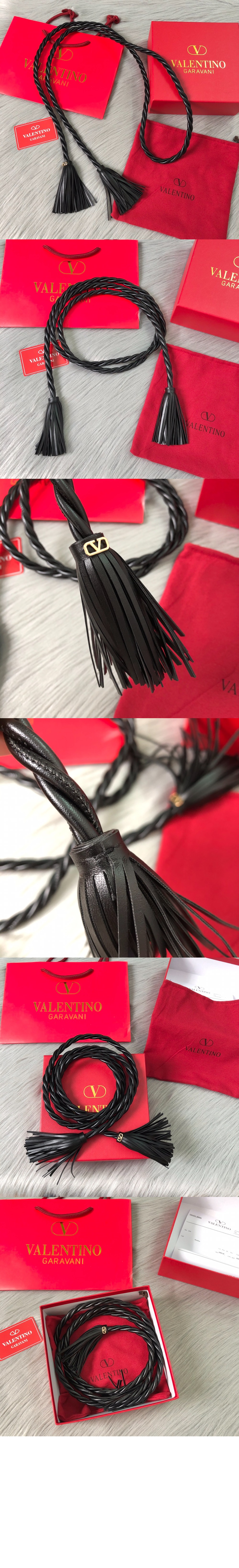 발렌티노 로프 웨빙 랩 벨트