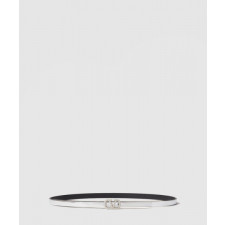 브이로고 시그니처 미러 이펙트 송아지 가죽 벨트