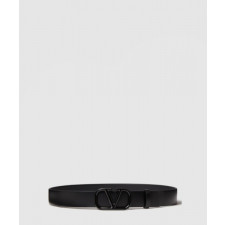 발렌티노 브이로고 시그니처 유광 송아지 가죽 벨트