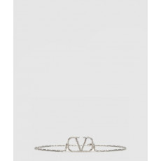 발렌티노 브이로그 로고 체인 벨트