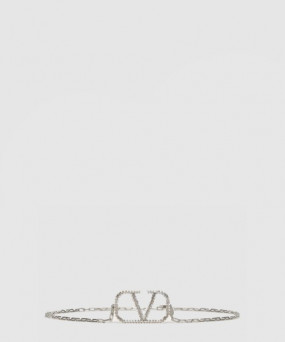 발렌티노 브이로그 로고 체인 벨트