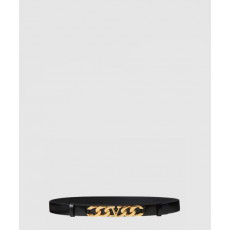 발렌티노 브이로그 체인 송아지 가죽 벨트