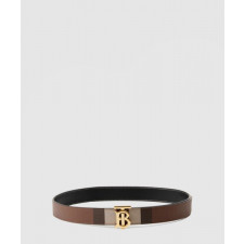 버버리 체크 레더 리버시블 TB 벨트 80623491