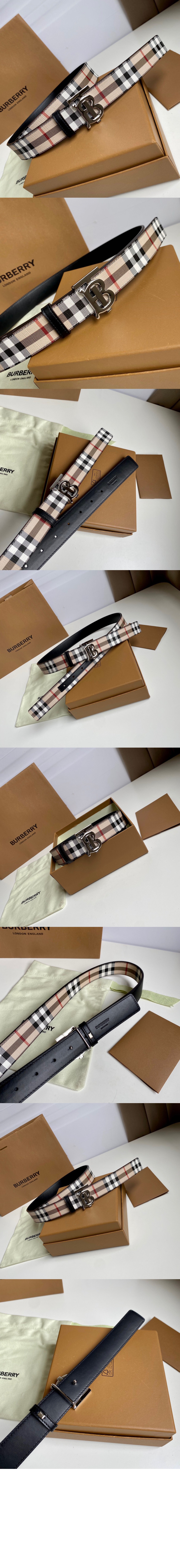 버버리 체크 양면 벨트 80524821