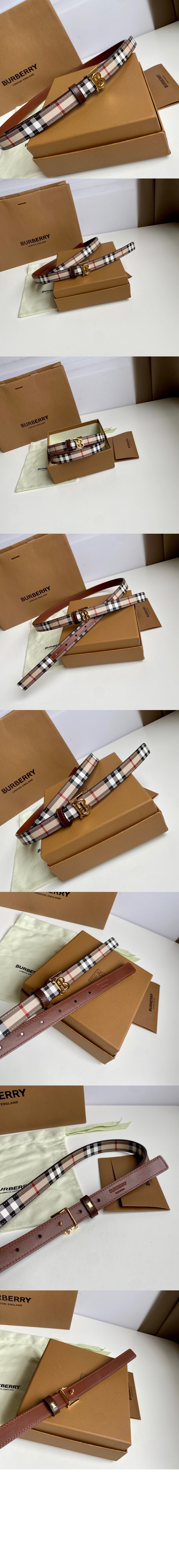 버버리 체크 양면 벨트 80524841