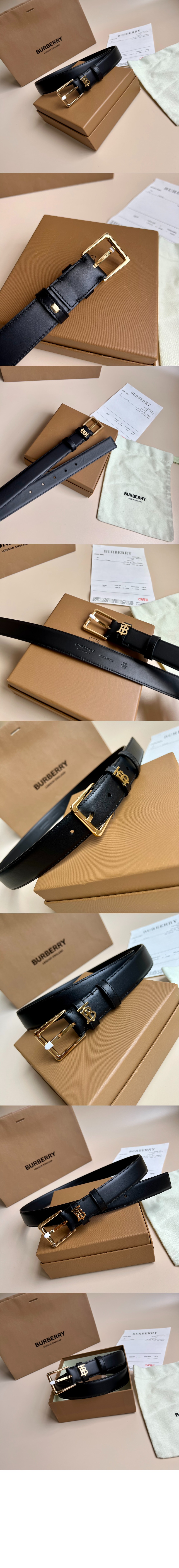 버버리 TB 레더 벨트 80556011